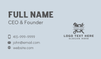 Cog Plumber Repairman Business Card Preview