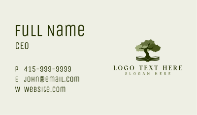 Tree Education Book  Business Card Image Preview