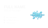 Water Liquid Splash Business Card Image Preview