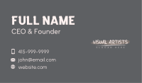 Handwritten Brushstroke Style Business Card Image Preview