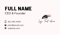 Beauty Eyelash Makeup  Business Card Design