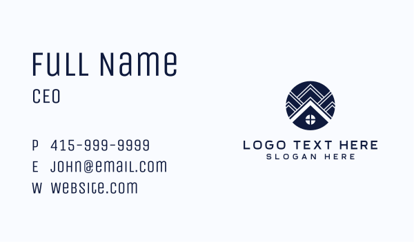 Roofing Property Contractor Business Card Design Image Preview
