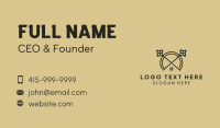 House Key Circle Business Card Design