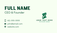 Paper Document Check Business Card Design