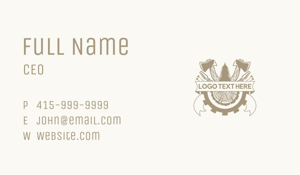 Woodworking Carpentry Tools Business Card Design Image Preview