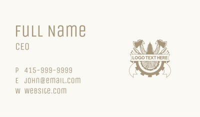 Woodworking Carpentry Tools Business Card Image Preview