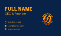 Gradient Bolt Power Business Card Design