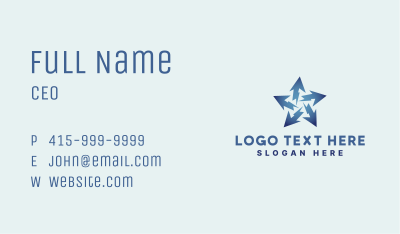 Star Arrow Electricity Business Card Image Preview