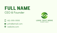 Gradient Leaf Emblem  Business Card Image Preview