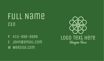 Lucky Shamrock Clover Business Card Image Preview