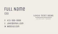 Premium Pattern Wordmark Business Card Image Preview