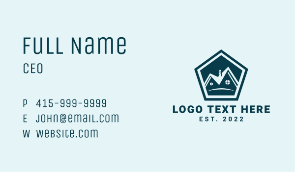 Roof House Repair  Business Card Design Image Preview