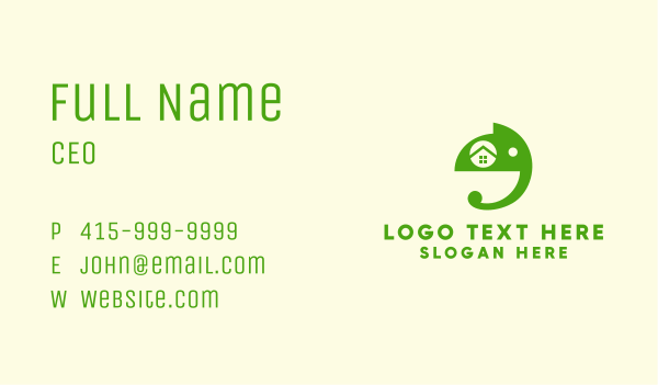 Green Elephant Home  Business Card Design Image Preview
