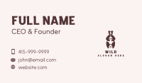 Bear Fish Wildlife Business Card Image Preview