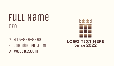 Chocolate Bar King Business Card Image Preview