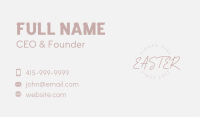 Signature Script Wordmark Business Card Image Preview