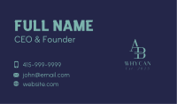 Professional Marketing Monogram Business Card Image Preview