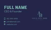 Professional Marketing Monogram Business Card Design