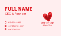 Swirly Romantic Heart  Business Card Design