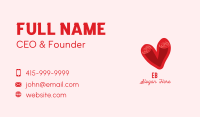 Swirly Romantic Heart  Business Card Image Preview