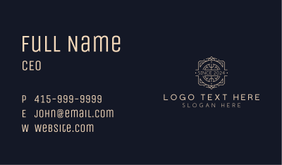 Upscale Interior Boutique Business Card Image Preview