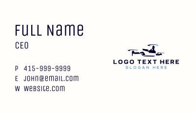 Drone Media Aerial Production Business Card Image Preview