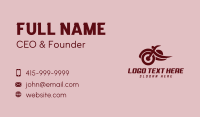 Motorcycle Rider Racing Business Card Preview