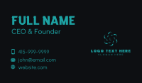 AI Tech Cyberspace Business Card Design