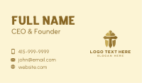 Gold Spartan Helmet Letter T Business Card Image Preview