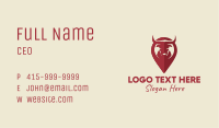 Red Bull Location Pin Business Card Image Preview