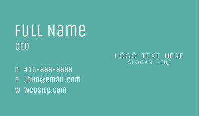 White Generic Business Business Card Image Preview