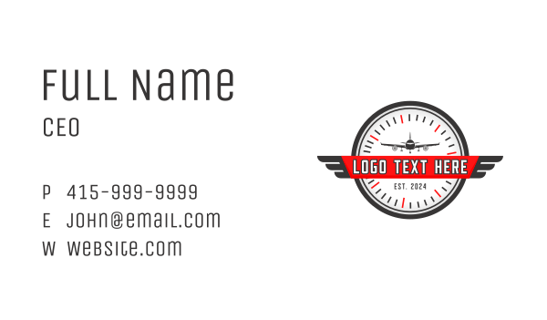 Airplane Flight Aviation Business Card Design Image Preview