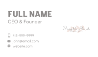 Beauty Salon Floral Business Card Image Preview