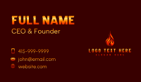 Hot Fire Flame Business Card Design