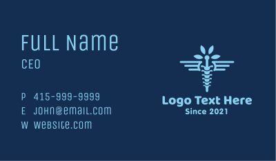 Medical Chiropractic Spine Business Card Image Preview