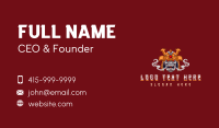 Samurai Warrior Smoke Business Card Preview