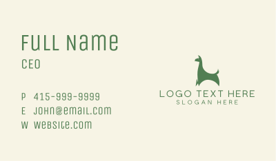Animal Llama Alpaca Business Card Image Preview