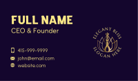 Golden Luxury Peacock Business Card Image Preview