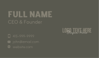 Stylish Business Wordmark Business Card Image Preview