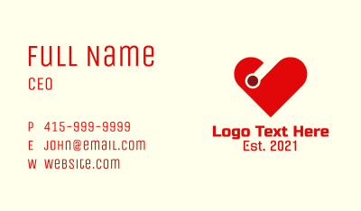 Digital Heart Technology  Business Card Image Preview