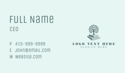 Book Tree Library Ebook  Business Card Image Preview