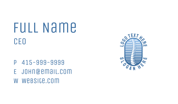 Medical Spinal Clinic Business Card Design Image Preview