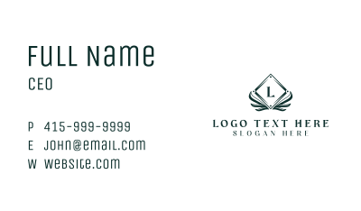 Organic Eco Boutique Business Card Image Preview