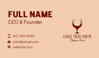 Red Wine Glass Bar Business Card Image Preview