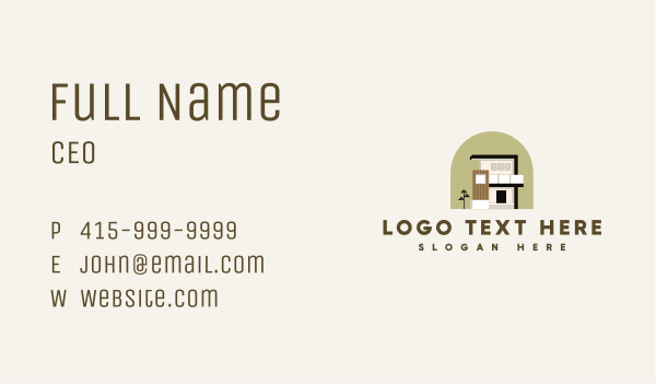 Modern House Architecture Business Card Design Image Preview