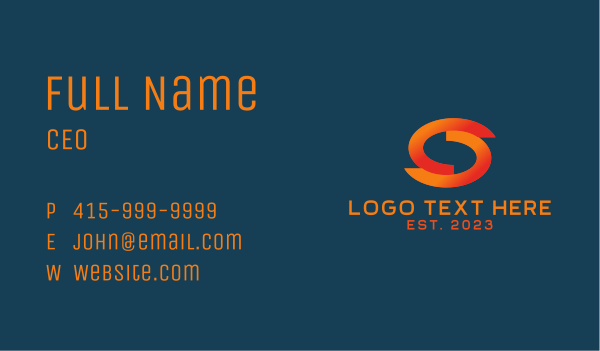 Tech Developer Letter S Business Card Design Image Preview
