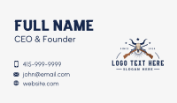 Animal Skull Hunting Rifle Business Card Preview