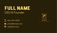 Quill Writing Scroll Business Card Image Preview