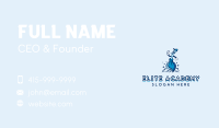 Janitorial Cleaning Mop Business Card Design
