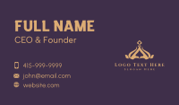 Deluxe Gold Crown Business Card Preview